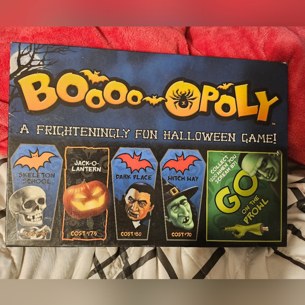 Boooo-opoly Game, Halloween Board‎ Game, Used